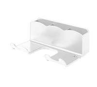 Soporte para secador de Pelo para Colgar en la Pared - Estante de Almacenamiento con Ganchos para secador de Pelo, Organizador Autoadhesivo para Perchas, Soporte para Utensilios de peluquería |