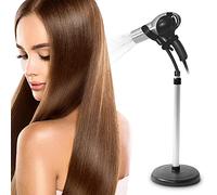 Soporte para secador de pelo, soporte ajustable para secador de pelo, soporte para secador de pelo, soporte extraíble para manos libres, secado por soplado, piso o mesa