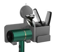 Soporte para secador de pelo | Soporte de almacenamiento que ahorra espacio, organizador para herramientas de peinado | Para perfume, peine de dientes, pasta de dientes, afeitadora, plancha de pelo