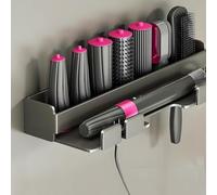 Soporte para Secador de Pelo, Soporte Plancha Pelo Sin Taladro Soporte de Pared para Plancha de Pelo para Accesorios Rizador Dy-Son Airwrap