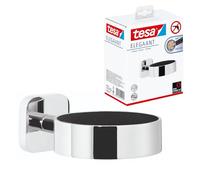 tesa Soporte para secador de pelo Elegaant, autoadhesivo, metal cromado, extraordinario diseño