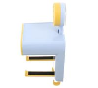 Soporte para Secador de Pelo Ventosa sin Taladro Montaje en Pared Azul ABS | Colgador Resistente sin Daños, Adecuado para Paredes Pintadas y Espejos, Gancho Incluido, para Difusores y Rizadores