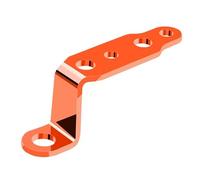 Soporte para seña de giro para 1 soporte para faro de motocicleta, espejo retrovisor, lámpara, foco, extensión, abrazadera, accesorios para scooter. Base de bombilla Clips(Orange)