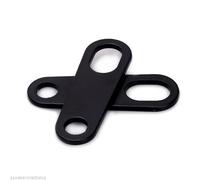 Soporte para seña de giro para 2 soportes universales para luces de giro de motocicleta, soporte para intermitentes, abrazaderas de montaje en horquilla, accesorios metálicos Base de bombilla Clips