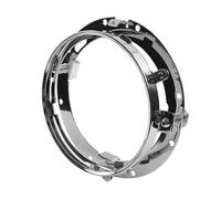 Soporte para seña de giro para Anillo de montaje para faros delanteros redondos de 7 pulgadas, compatible con Jeep Wrangler, JK y Harley. Base de bombilla Clips(1 Pcs-Silver)