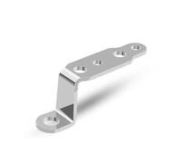 Soporte para seña de giro para Espejo retrovisor para motocicleta, faro modificado, foco multifuncional, accesorios para coche eléctrico, soportes de extensión Abrazaderas de Tubo de Luz(Silver)