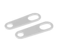 Soporte para seña de giro para Soportes para intermitentes traseros, 2 piezas, para motocicleta, modificados, de fácil instalación Abrazaderas de Tubo de Luz(Direct Silver)