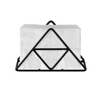 Soporte para servilletas - Dispensador De Tela De Metal Negro, Soporte De Papel De Pie | Organizador De Gabinete De Baño De Encimera, Moderno Restaurante Para Fiestas De Camping Pe