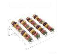 Soporte para servir macaron para empresas de catering diseñado para una rápida configuración y desglose entre múltiples asignaciones de lugares por día (6 comederos)