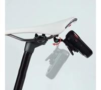 Soporte para sillín de aluminio para lámpara Garmin Varia RCT715, estable | Montaje bajo el sillín de la bicicleta, ángulo ajustable y sujeción fija en terrenos ásperos, distancia de 53-58 mm