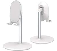 Soporte para smartphone y tablet, exquisitamente fabricado con aleación de aluminio para un ángulo y altura ajustables, amplia compatibilidad que