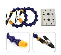 Soporte para soldador de tercera mano, estación de soldadura PCB con abrazadera de base de brazos flexibles, herramienta de montaje multiusos, para trabajos electrónicos de reparación y manualidades