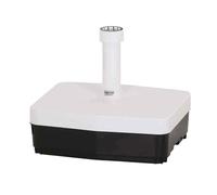 Soporte para Sombrilla 45KG Anguloso, Blanco Tubería de Plástico 19-54 MM