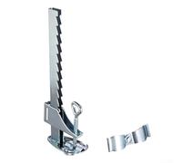 Soporte para sombrilla de balcón con abrazadera de acero galvanizado, diseñado para sujetar paraguas de forma segura con tubos de hasta 32 mm de diámetro para instalación vertical