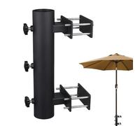 Soporte Para Sombrilla De Terraza - Resistente A La Oxidación Sin Necesidad De Taladro Soporte Para Parasol,Sujetador Para Sombrilla De Barandilla - Para Barandillas Vallas Balcones Exteriores Patios