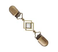 Soporte para suéter con clip de piedra de ojo de gato para mujer, cierre de chal multiusos y accesorio para cinchar la cintura, pin retro para mujer, One Size, como se describe