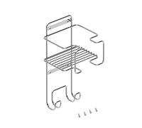Soporte para Tabla de Planchar Cromado en Acero, Medidas compactas, fácil Almacenamiento. Diseñado para: Planchar Ropa de Manera eficiente.
