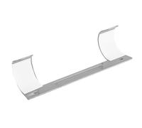 Soporte para tabla de planchar montado en la pared fácil instalación resistente al desgaste Multi-tablero tipo antideslizante para guardar el cuarto de lavado con estante de pared (gris plateado)