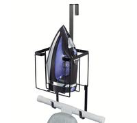 Soporte para tabla de planchar para colgar sobre /pared, soporte de almacenamiento para tabla de planchar y lavandería, negro