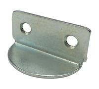 Soporte para tableros de aglomerado (L x An: 40 x 19 mm, Plateado, Acero)