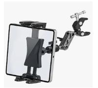Soporte para tablet cama y mesa, brazo de metal estable para iPad Pro 13 Air Mini iPhone, abrazadera de 360° para soporte de micrófono, bicicleta estática y trípode (4,7-13 pulgadas)