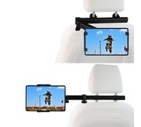 Soporte para tablet coche, soporte para tableta, reposacabezas, doble eje, soporte universal para tablet de 360°, soporte para reposacabezas de tablet para iPad, Switch, dispositivos de 4,7 a 13