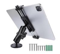 Soporte para tablet de aluminio con base de perforación robusta, compatible con iPad Pro Mini 4,7 - 15 pulgadas Samsung Galaxy Tab Tablet, soporte de coche para camión, negocio, barco, salpicadero
