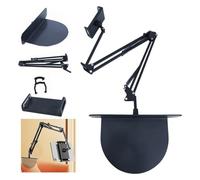 Soporte para tablet de noche oculto para teléfono retráctil, soporte plegable ajustable para tableta, soporte flexible para tablet compatible con dispositivos de 4 a 13 pulgadas (color: 1 unidad