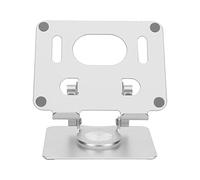 Soporte para Tableta, 360 Ángulo Libre Plata Gris Aleación de Aluminio Plegable Giratorio Soporte para Teléfono con Tableta de Escritorio para Oficina, Cocina, Escuela, Revista,