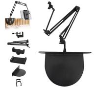 Soporte para tableta para cama Soporte universal para teléfono ajustable de 360 ° para dispositivos de 4 a 12 9 pulgadas Reloj de video resistente Transmisión en vivo Teléfono de escritorio
