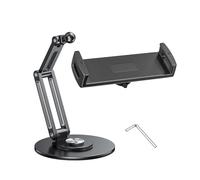 Soporte para tableta portátil, base de soporte plegable, soporte para portátil, soporte giratorio de 360 grados para tableta, soporte de refrigeración para ordenador, soporte ergonómico ajustable