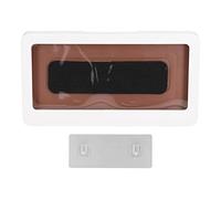 Soporte para tableta y teléfono para ducha, caja de almacenamiento para montaje en pared con pantalla táctil a prueba de agua, estuche de ducha para el hogar y el baño (Funda para móvil blanca (con 1