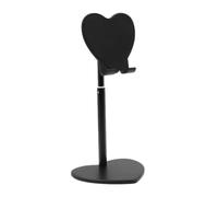 Soporte para tabletas de escritorio - Soporte de teléfono móvil con forma de corazón | Soporte móvil de corazón metálico, soporte telescópico ajustable del teléfono para el Diri