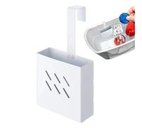 Soporte para tabletas de limpieza para depósito de inodoro, antióxido y enganchable, soporte para estante de limpieza para depósito de inodoro de acero inoxidable, para cuarto de baño dormitorio