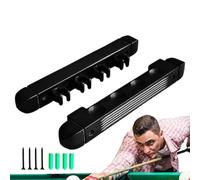 Soporte para taco de de piscina para montaje en pared - Rack romano de 4 agujeros para taco de de madera maciza | Soporte de almacenamiento robusto montado en la pared para tacos de