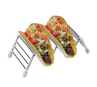 Soporte para Taco,Soporte para Taco Forma Onda de de Acero Inoxidable,Soporte Tacos Mexicanos,Soporte para Taco Hasta 2 o 3 Tacos Cada Uno para Restaurante, Hogar, Picnic, Fiesta,Bandeja para Tacos
