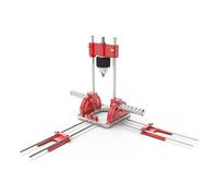 Soporte para taladro con portabrocas, soporte para taladro CEIEVER de 0 a 60 ángulos, guía de taladro ajustable, soporte para taladro eléctrico giratorio para destornilladores inalámbricos y taladros