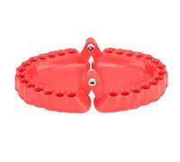 Soporte para taladro de prótesis, organizador de destornilladores de prótesis, escultura 3D, decoración de escritorio, 28 agujeros, rojo (sin puntas)