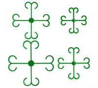 Soporte para tallos de plantas con diseño de doble gancho, recolector de plantas de plástico de 4 tamaños para plantas trepadoras, herramienta de jardín interior para promover el crecimiento y tallos