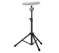 Soporte para tambor, función de soporte ajustable, soporte ergonómico para almohadilla de tambor con ajuste de altura para la escuela, viajes, camping, hogar, práctica, actuación, portátil, estable