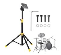 Soporte para tambor - Soporte para engranaje de elevación silencioso, trípode ajustable, soporte para batería para ejercicio, actuaciones en, sesiones de estudio y configuraciones de percusión