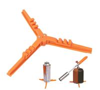 Soporte Para Tanque De Camping,Estantería Para Botellas Estándar De Estufa Plegable Triangular - Soporte Fijador Ligero para Senderismo Montañismo Acampada