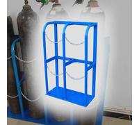 Soporte para tanque de cilindros de gas de soldadura de alta resistencia. Estante fijo para tanques de oxígeno de 1, 2 o 3 pulgadas. Soporte de fijación para bombonas de gas para montaje en suelo. E
