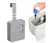 Soporte para tanque de inodoro - Organizador de gancho de silicona, estante para tableta de inodoro de silicona, soporte de almacenamiento con gancho de acero inoxidable | Adecuado para baño, apartame