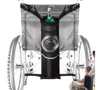Soporte para tanque de oxígeno para silla de ruedas: soporte para tubo de oxígeno, almacenamiento seguro y resistente a la rotura | Bolsa ligera de oxygens, ajuste para ayuda de movilidad