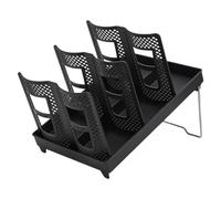 Soporte para tapa de vaso de papel - Estante organizador de 6 ranuras, soporte de almacenamiento antideslizante, accesorio de cocina que ahorra espacio | Mesa de Bar, gabinete, encimera, dispensador d