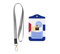 Soporte para tarjeta de identificación con diseño de bandera cubana