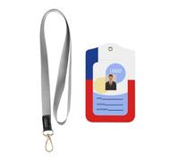 Soporte para tarjeta de identificación con la bandera de Chile