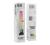 Nox Cycles Soporte para tarjeta gráfica Hummer H-VGA ARGB – Iluminación ARGB, Base magnética, Negro