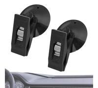 Soporte para Tarjetas con Clip para Dinero, ABS, 10 x 10 x 1 cm, Clip de para Coche, Organizador de Billetes portátil para el Parabrisas del vehículo, Interior, Oficina, hogar y Uso Diario